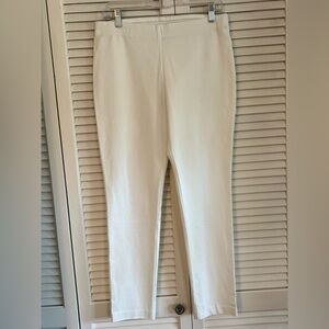 Cream High-Waisted Pants